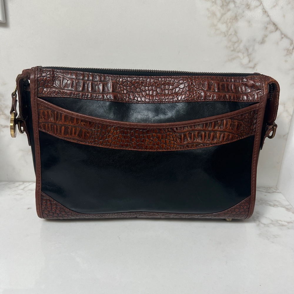 Vintage Brahmin Leather Croc Bag